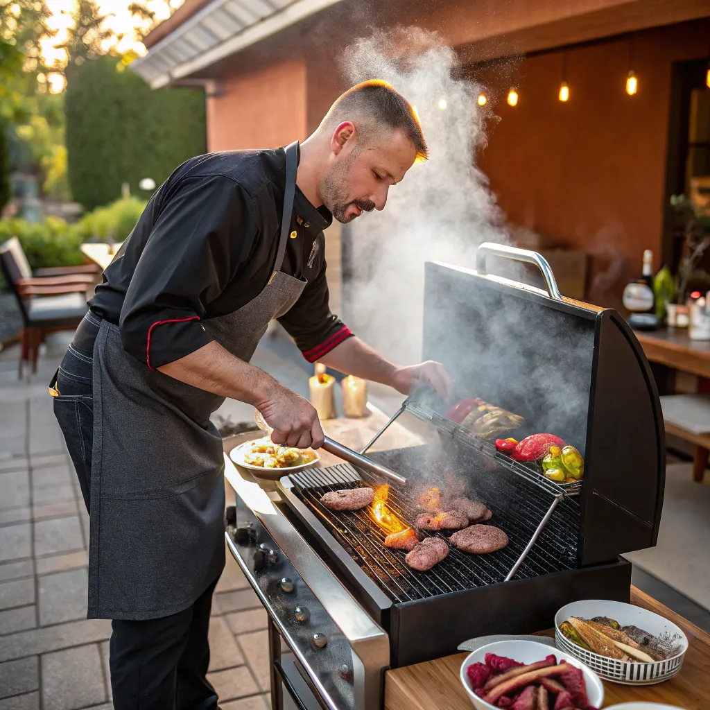 Grillmaster at work